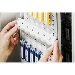 Ключница металлическая настенная Durable Key Box Plus, на 54 брелока, быстрый возврат ключей