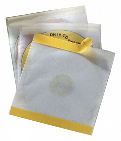 Карман Durable, для CD/DVD, самоклеящийся, с клапаном и защитной прокладкой, полипропилен, 10 штук