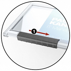 Держатель для пропуска Durable Puchbox Mono, 54 x 87 мм