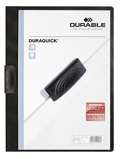 Папка с клипом Durable Duraquick, до 20 листов, А4, полипропилен