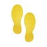 Знак самоклеящийся для напольной маркировки Durable Нога, 90 х 0.7 х 240 мм, 5 пар